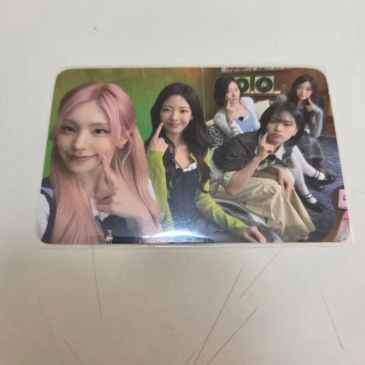 itzy 있지 motto 위드뮤 카페 팝업 단체포카