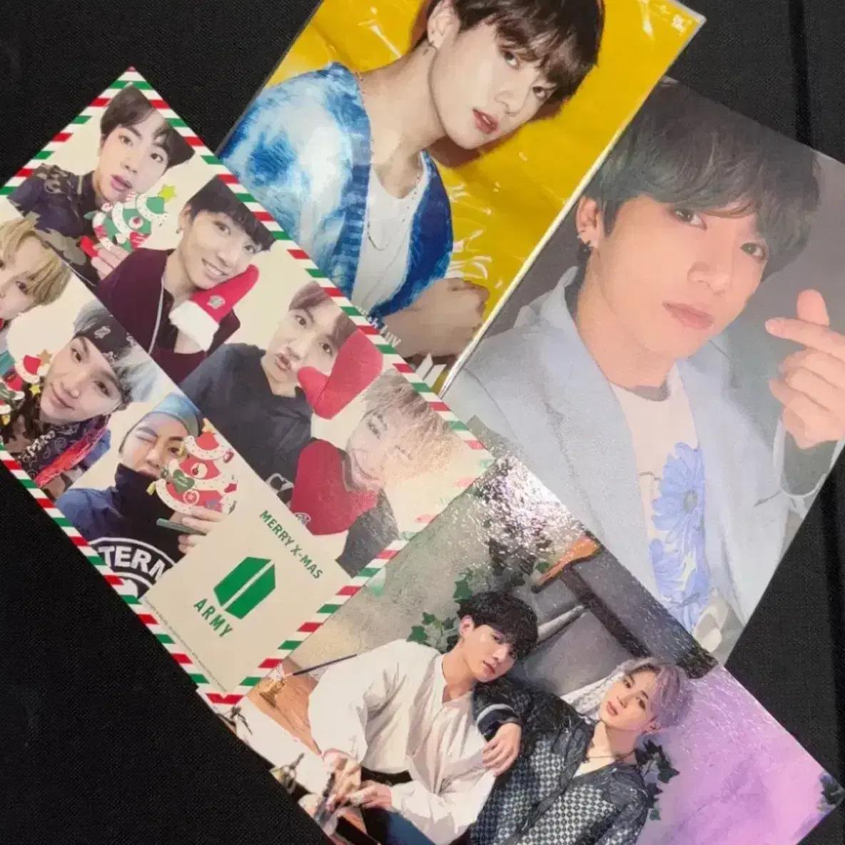 방탄 정국 일본  FC 팬클럽 한정 엽서 특전 지민 홀로그램 포카 갱신