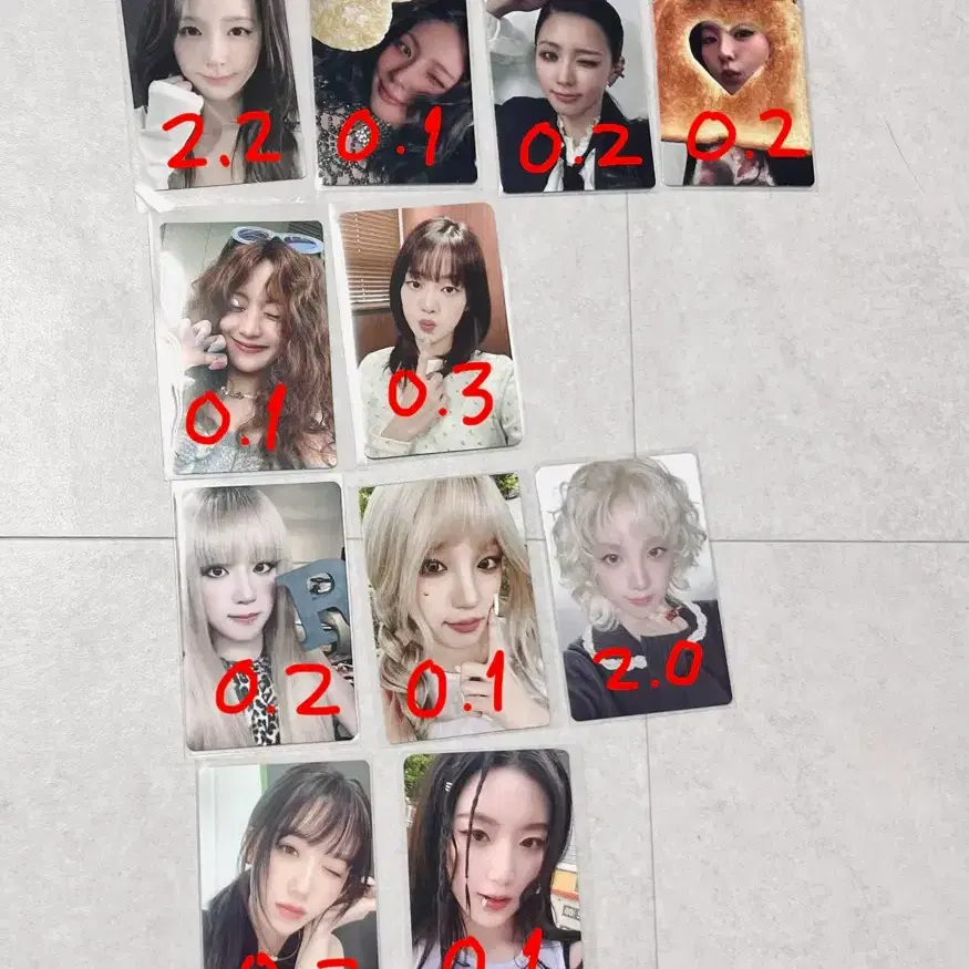 아이들 포토카드 미연 민니 우기 슈화