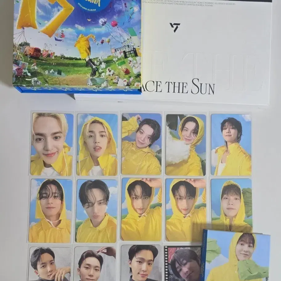 세븐틴 페더썬 헤븐 캐럿반 포카 앨포 에스쿱스정한우지디에잇민규승관디노
