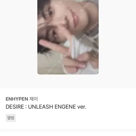 엔하이픈 포카 양도 판매 제이 선우 니키 포카 2
