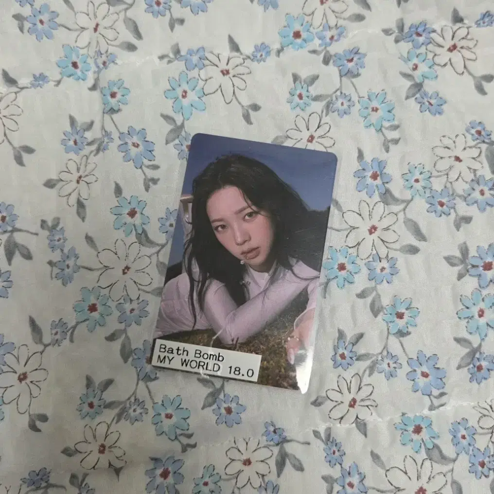 에스파 카리나 포카 양도 배쓰밤 마이월드 스파이시 특전 해외 콜라보