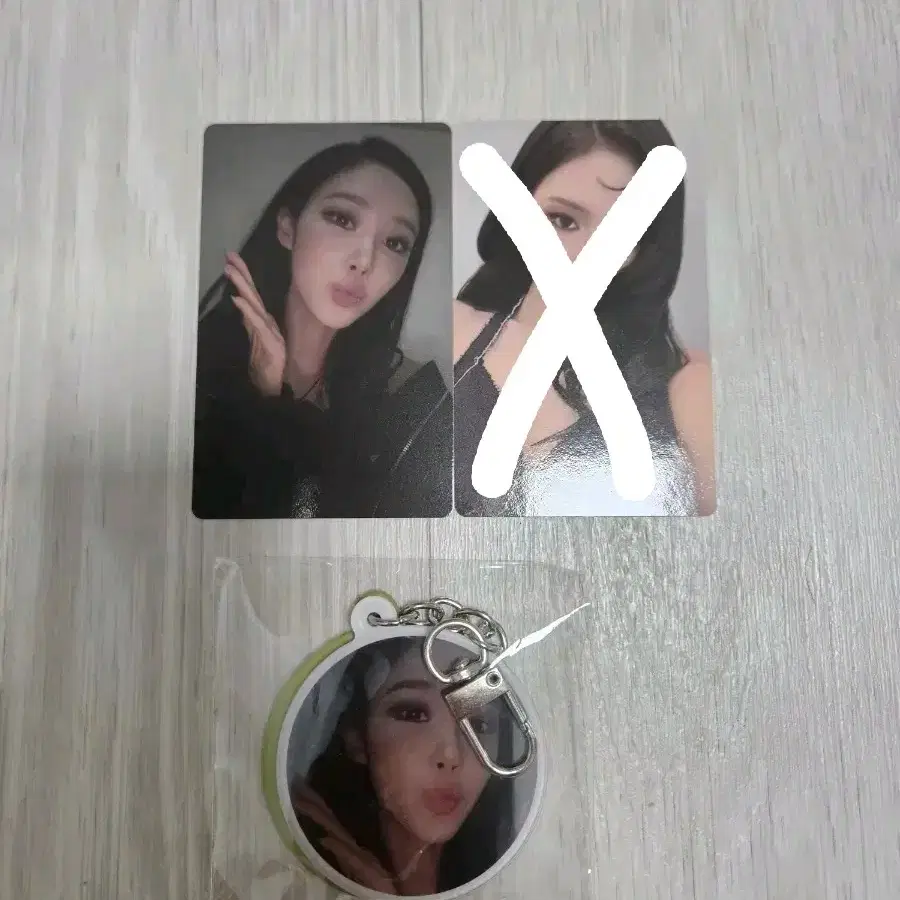 에스파 레모네이드 위버스 카운트다운 라이브 한정 특전 포카, 거울 키링