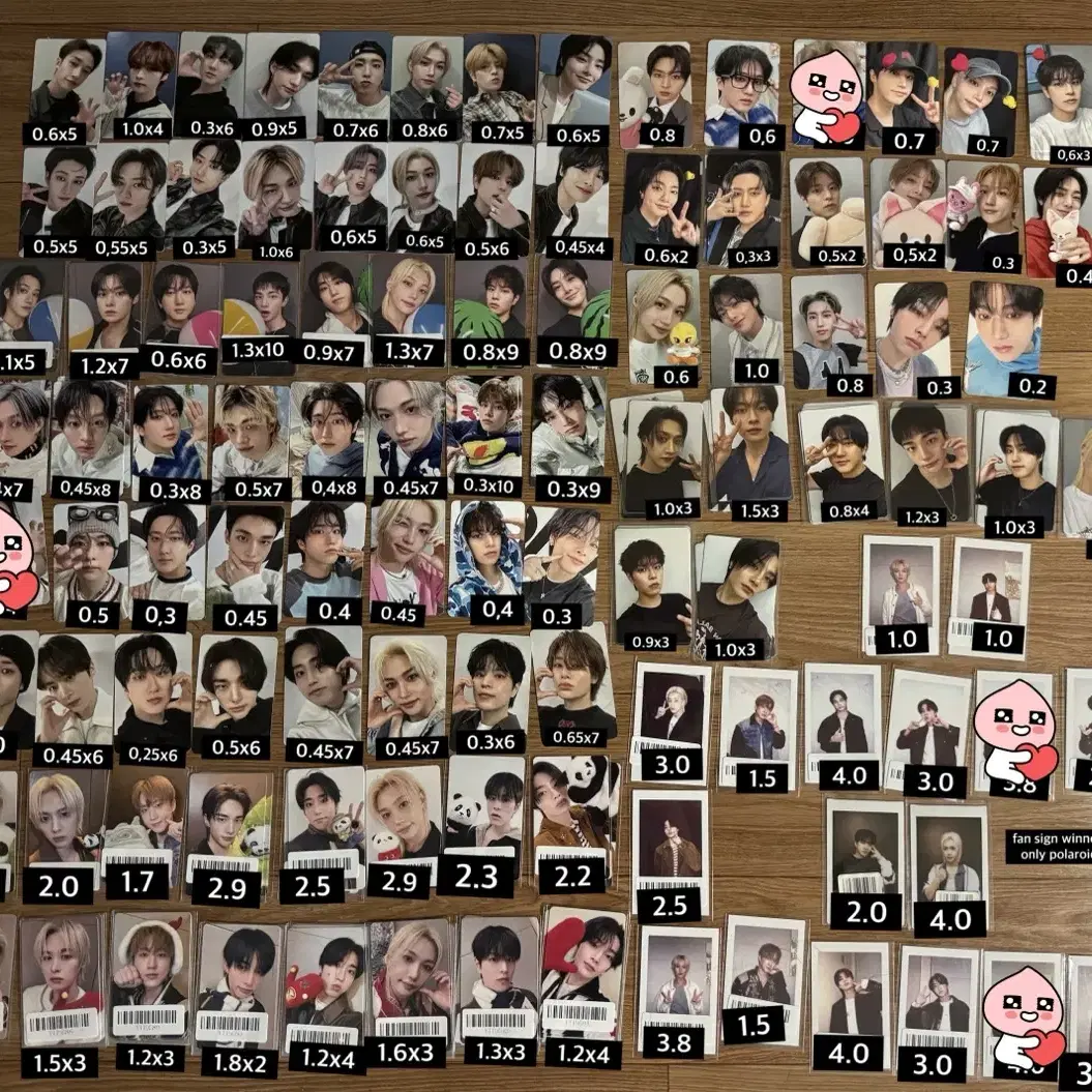 스키즈 스트레이키즈 포카 포토카드 방찬 리노 현진 필릭스 한 승민 아이엔