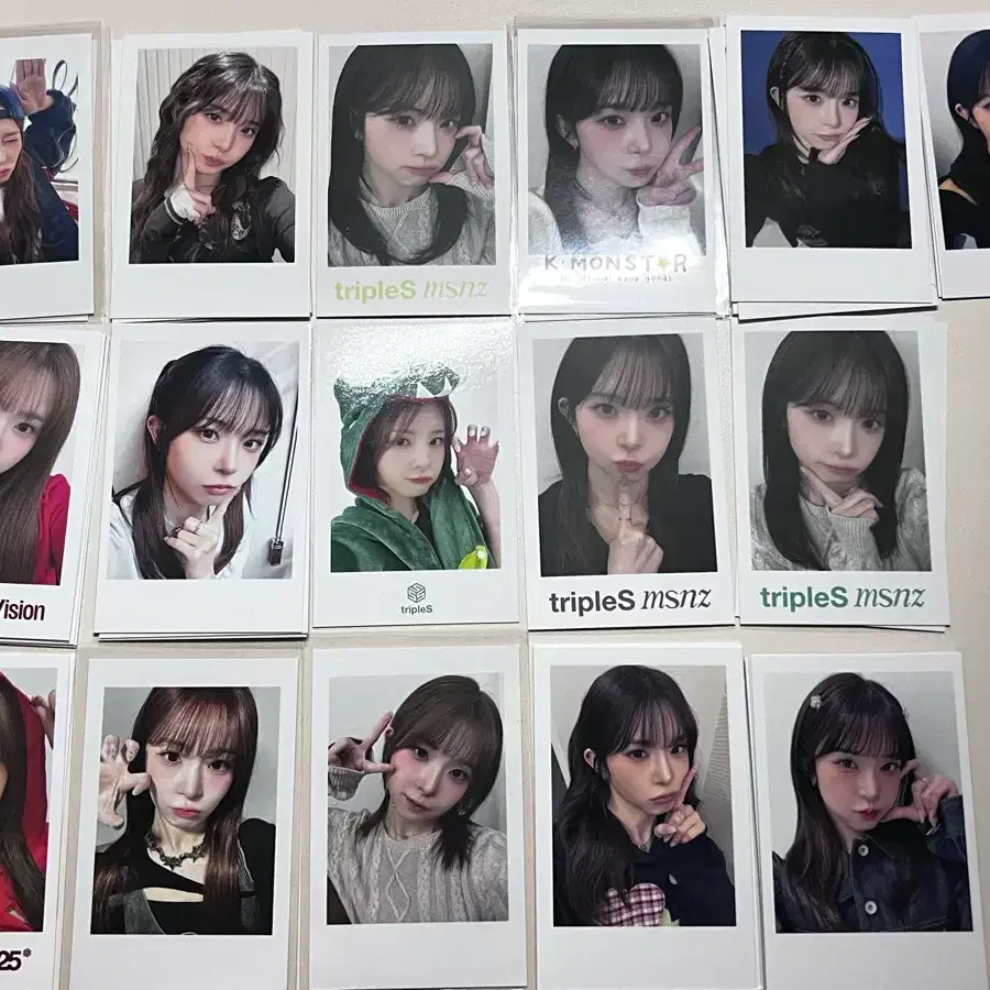트리플에스 나경 유빈 카에데 다현 코토네 연지 포카 포토카드 미공포 5