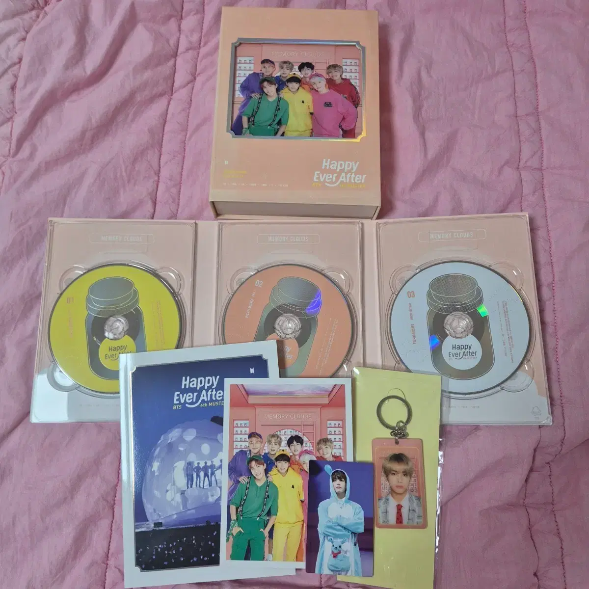 방탄 머4터 dvd 풀셋 태형포카+렌티큘러키링