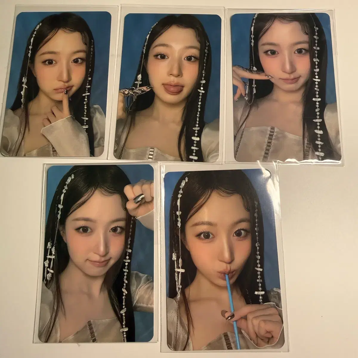 엔믹스 해원 블루 발렌타인 성수 팝업스토어 포토카드