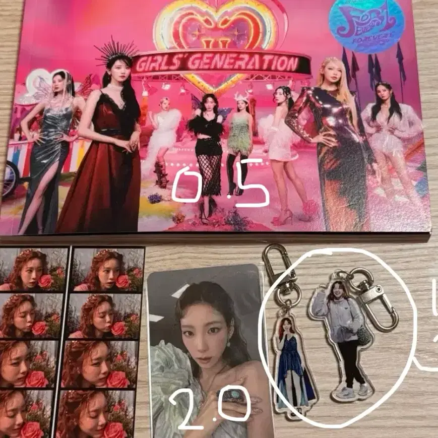 소녀시대 태연 포에버원 포레버원 포카 포토카드 키링 1