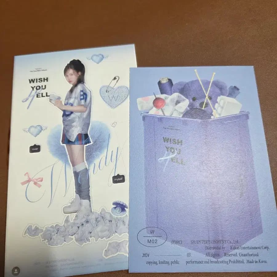 웬디 위슈헬 모든 앨범 버전 포카 엽서 홀로그램카드 홀카 포함 2