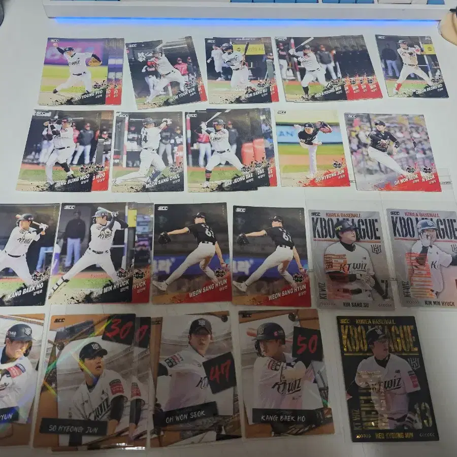 2025 kbo kt 카드 포카 소형준 퍼즐 강백호 천성호 허경민 골드