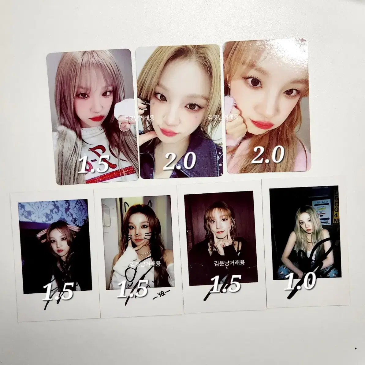 아이들 슈퍼레이디 퀸카 우기 kms 미공포 포카 포토카드 폴라 여자아이들