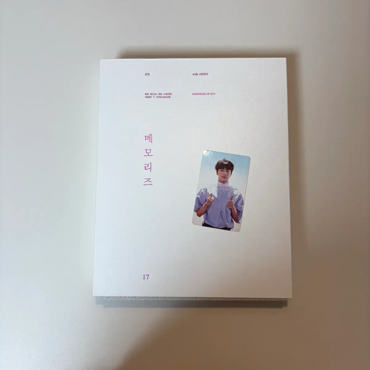 방탄 bts 2017 메모리즈 포토북 디비디 dvd 석진 진 jin 포카