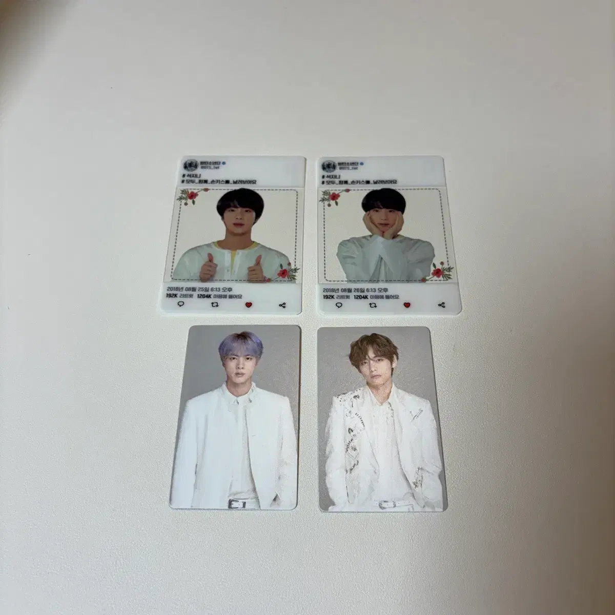 방탄 bts 럽셀콘 스픽콘 스파콘 아미부스 석진 진 태형 뷔 v 포카