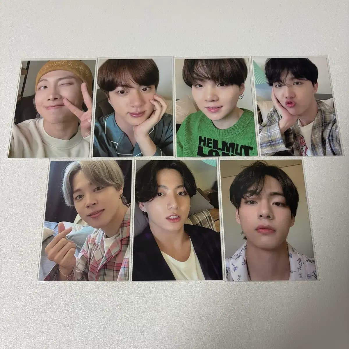 방탄 bts be 파자마 미니 포카 남준 석진 윤기 호석 지민 태형 정국