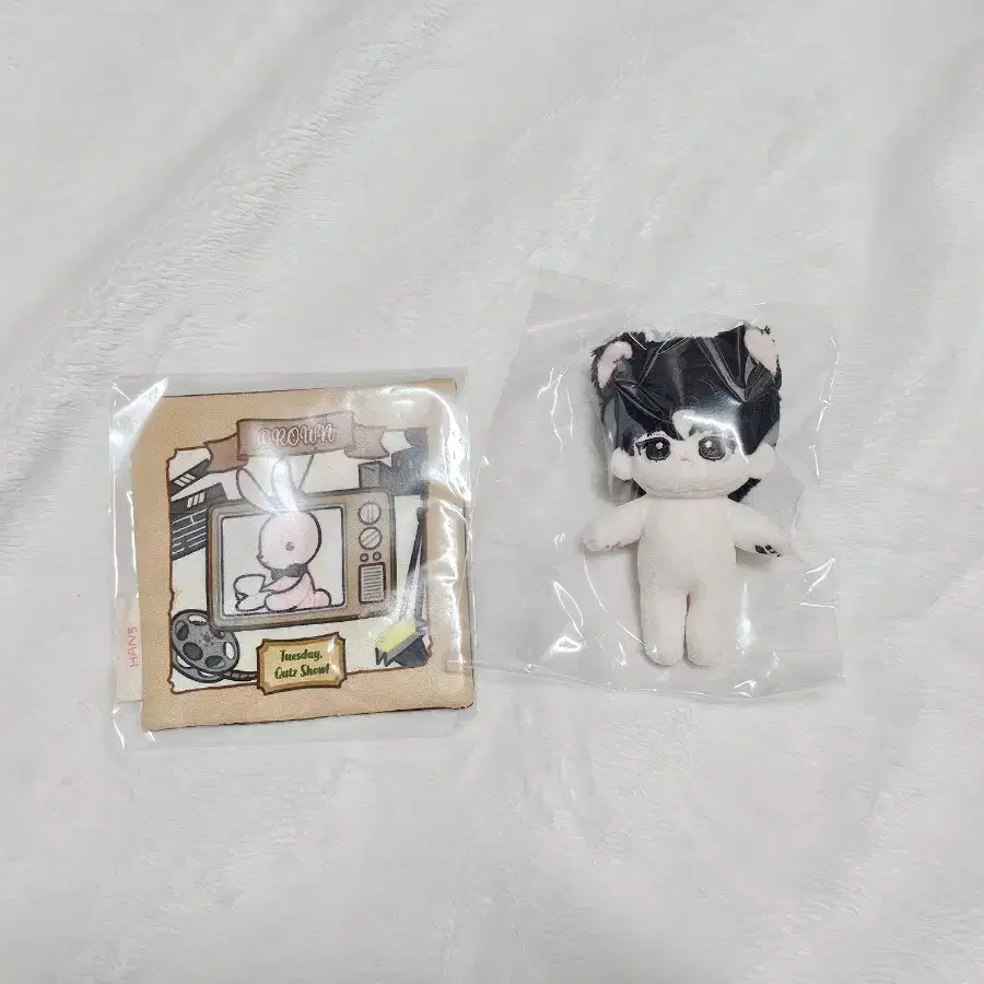 괴담출근 5cm 김솔음 솜인형 착한친구 브라운 티코스터 굿즈 인형 포카
