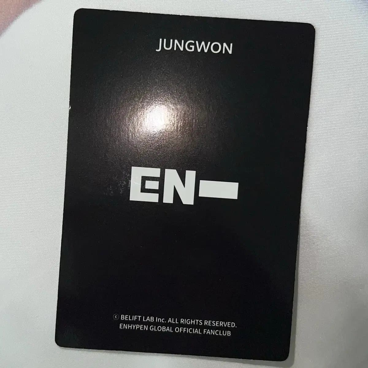 엔하이픈 정원 글로벌 멤버쉽 포카 2