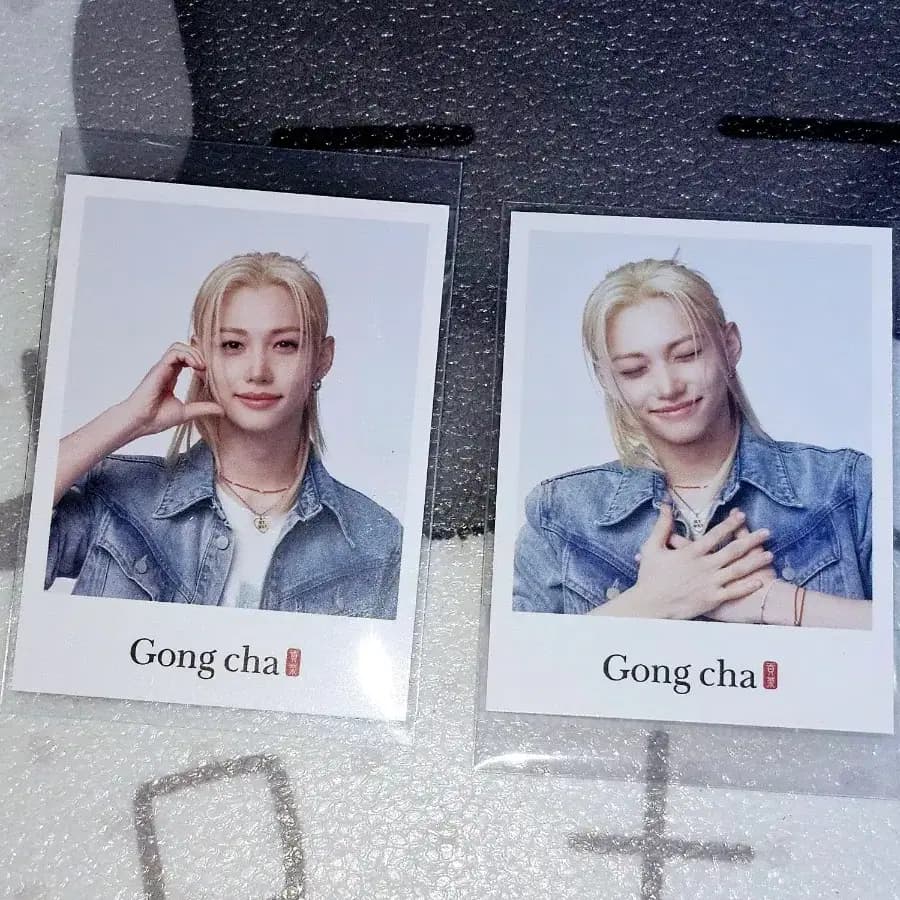 Felix 공차 포카 블루 데님 Happy Card