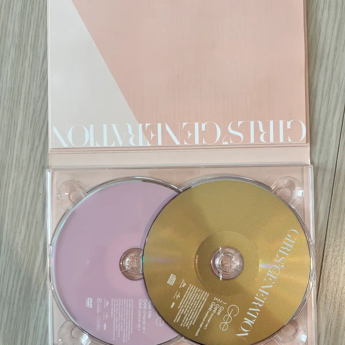 소녀시대 일본 싱글 Gee (CD,DVD) 단순개봉+포토카드 2