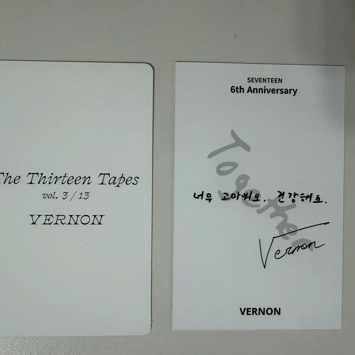 세븐틴 버논 ttt(티티티), 6주년 포카 2