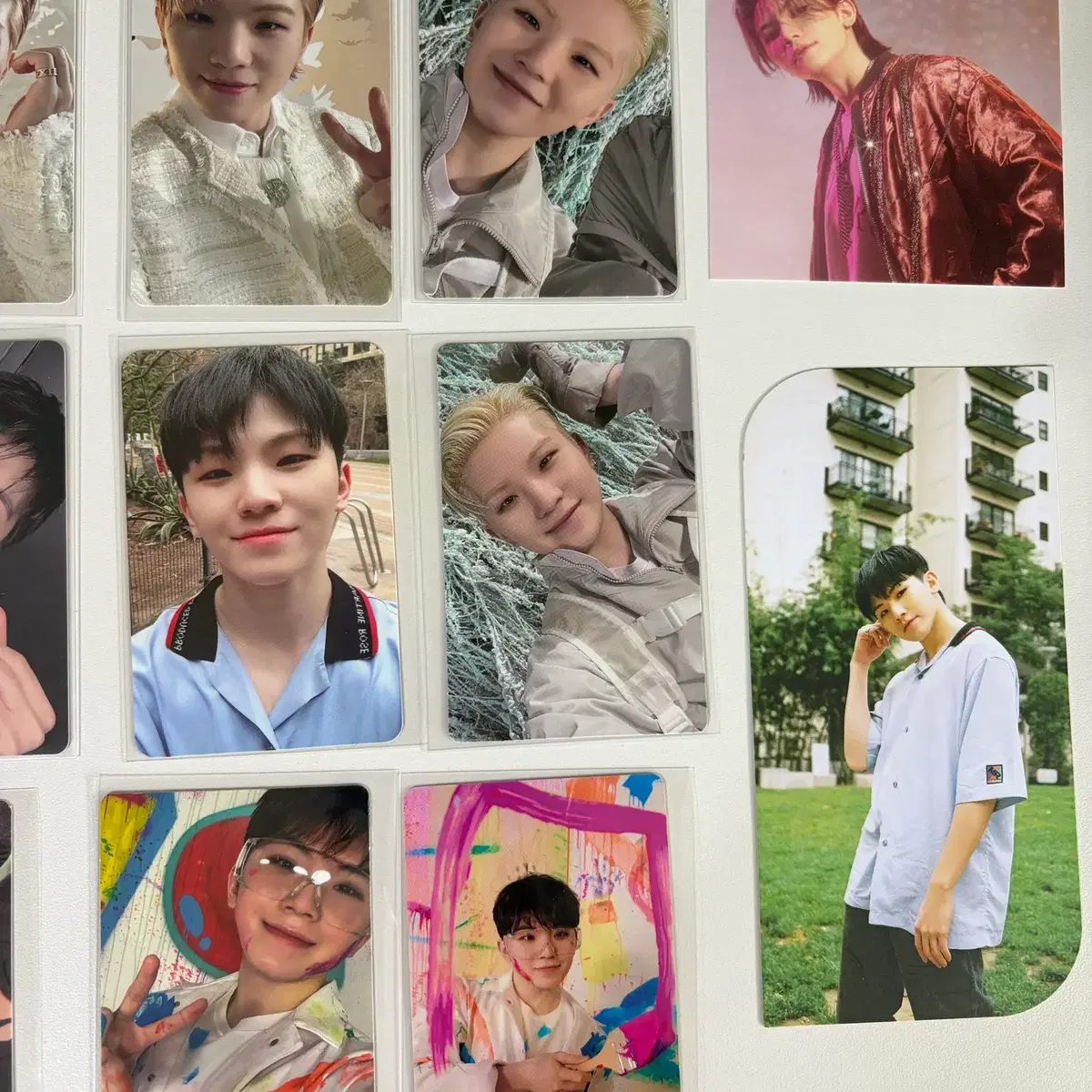세븐틴 우지 포카 16장, 캐럿반, 헹가래, 음신 등 구성품 4