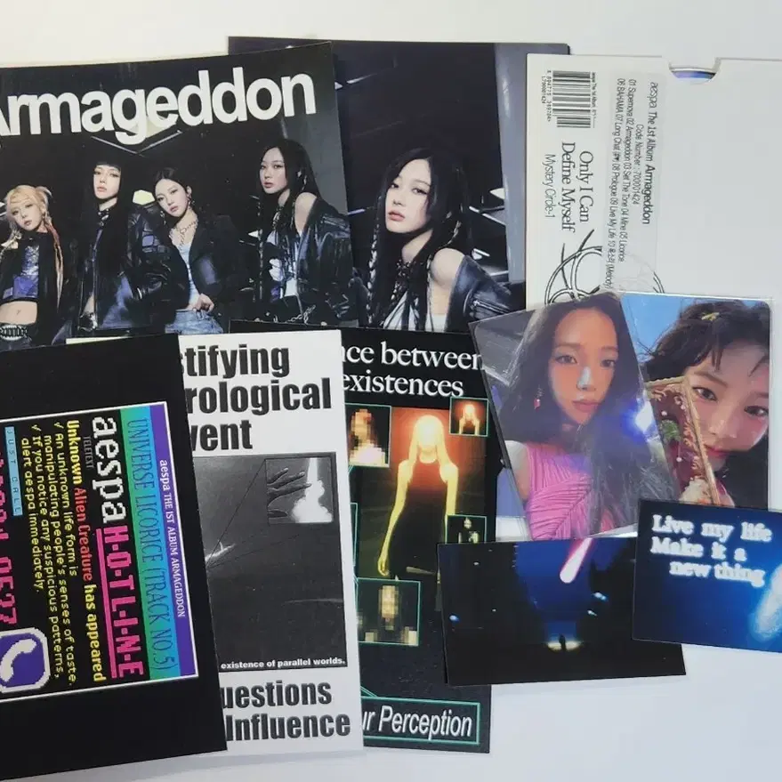 에스파 아마겟돈 자인 진 zine 앨범 포카 카리나 윈터 지젤 닝닝 1