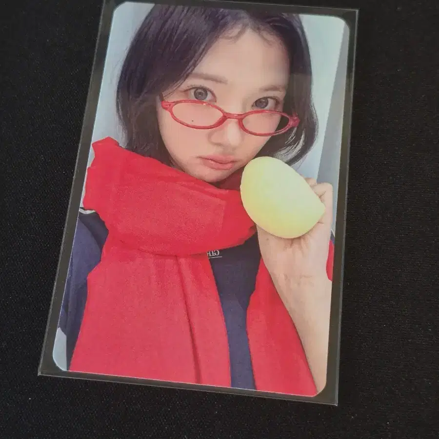 하츠투하츠 하투하 지우 스타일 인터아시아 안경만두 포카 포토카드 럭드 1