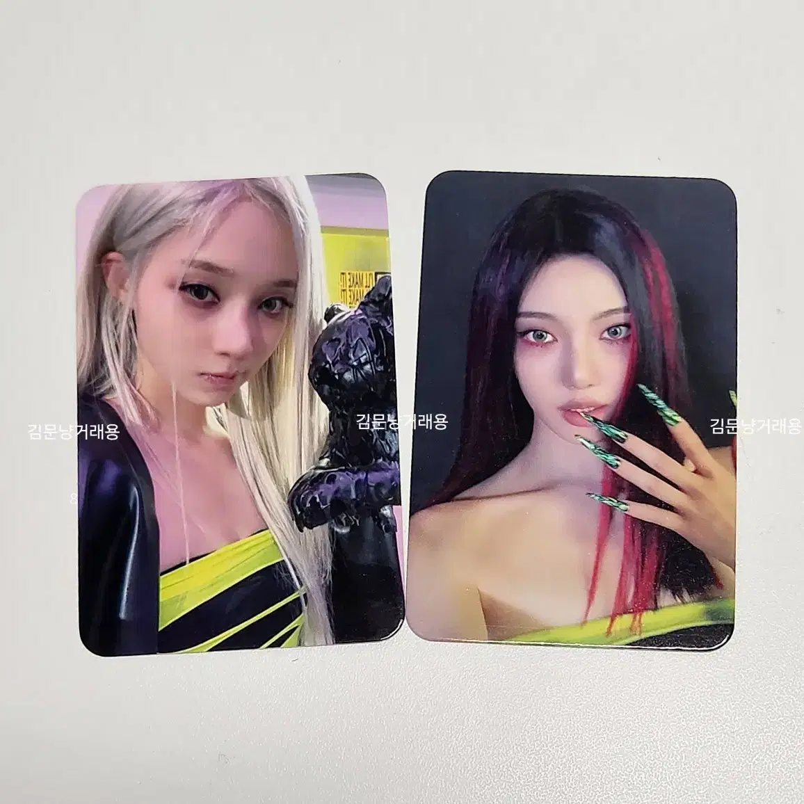 에스파 레몬에이드 사웨 윈터 닝닝 사운드웨이브 럭드 특전 미공포 포카 2