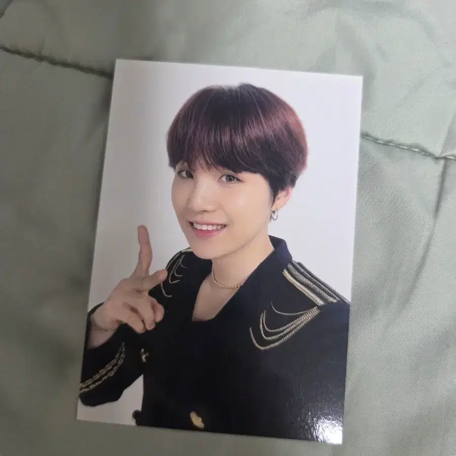 방탄소년단 슈가 일본 스픽콘 코인파우치 포토카드
