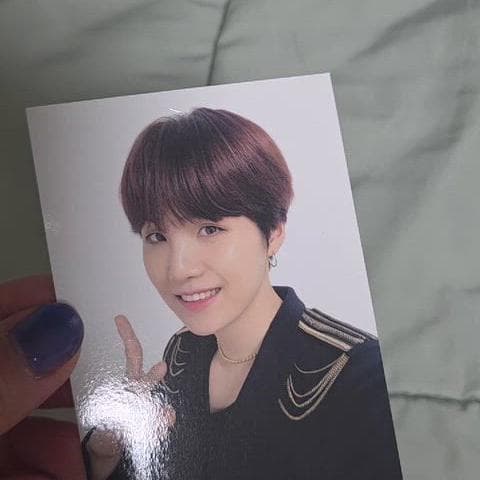 방탄소년단 슈가 일본 스픽콘 코인파우치 포토카드 2
