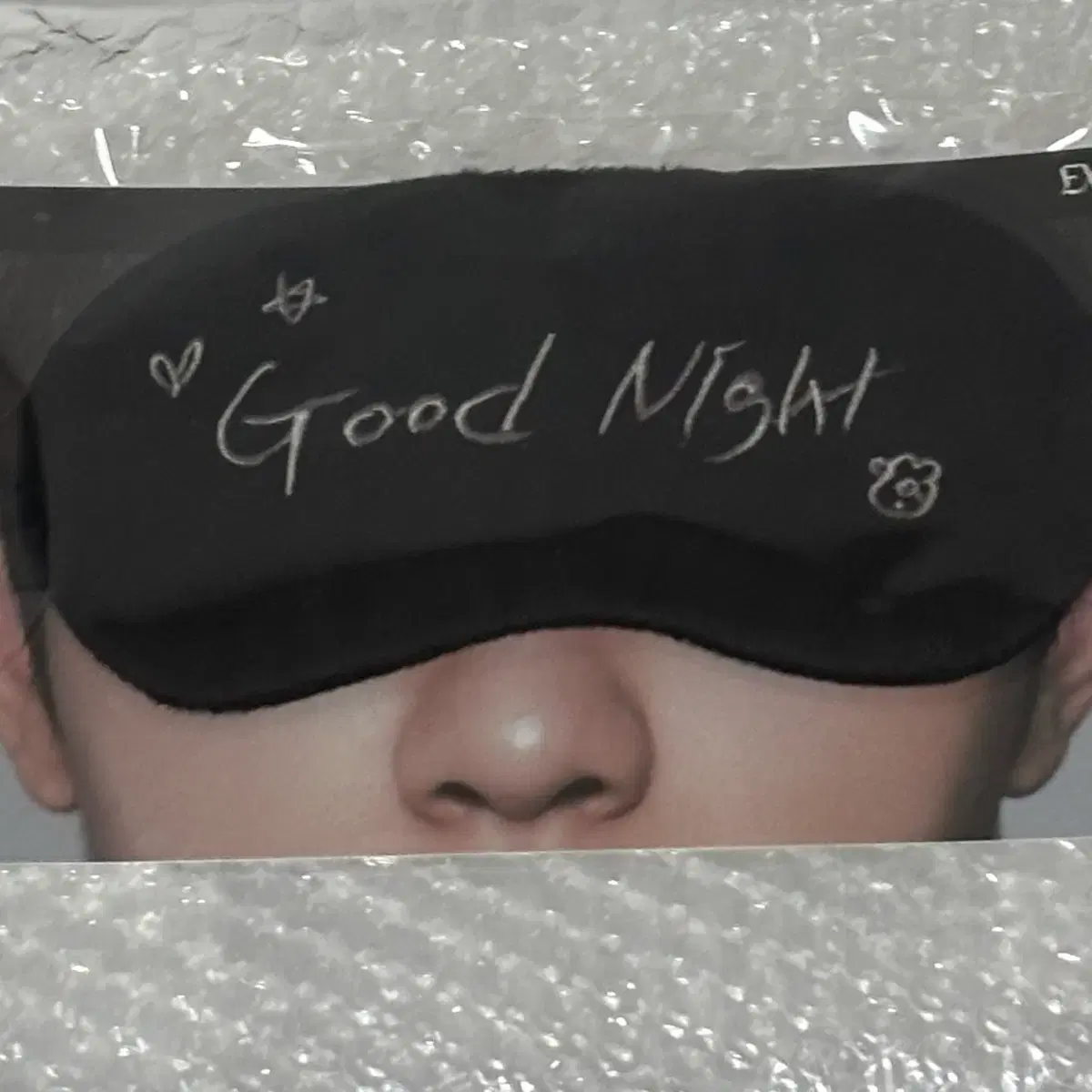 엑소 디오 도경수 콘서트 엠디 굿즈 수면안대 양도 (포카X