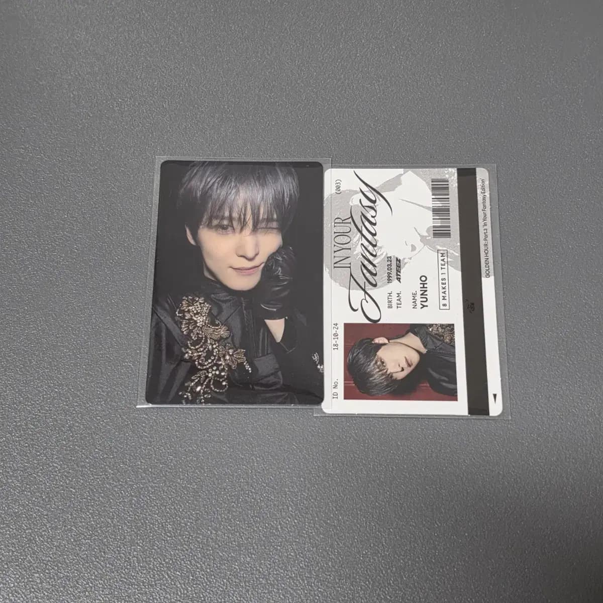 에이티즈 ateez 인유어판타지 아우어베이커리 팝업 포카 윤호