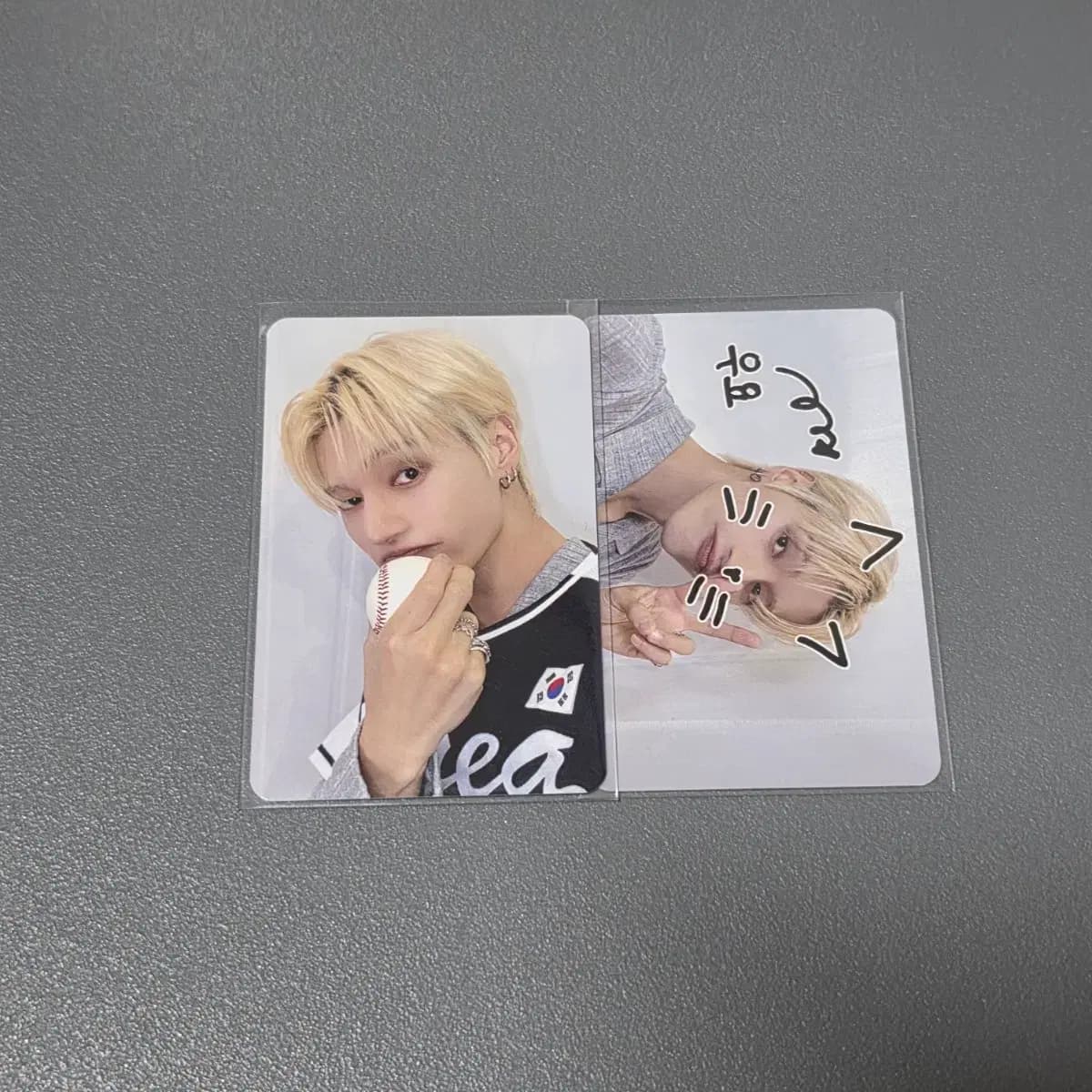 에이티즈 ateez 레몬드랍 메이크스타 럭드 미공포 포카 우영