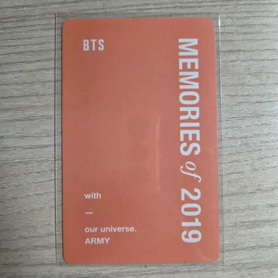 방탄소년단 2019 메모리즈 포카 RM 2
