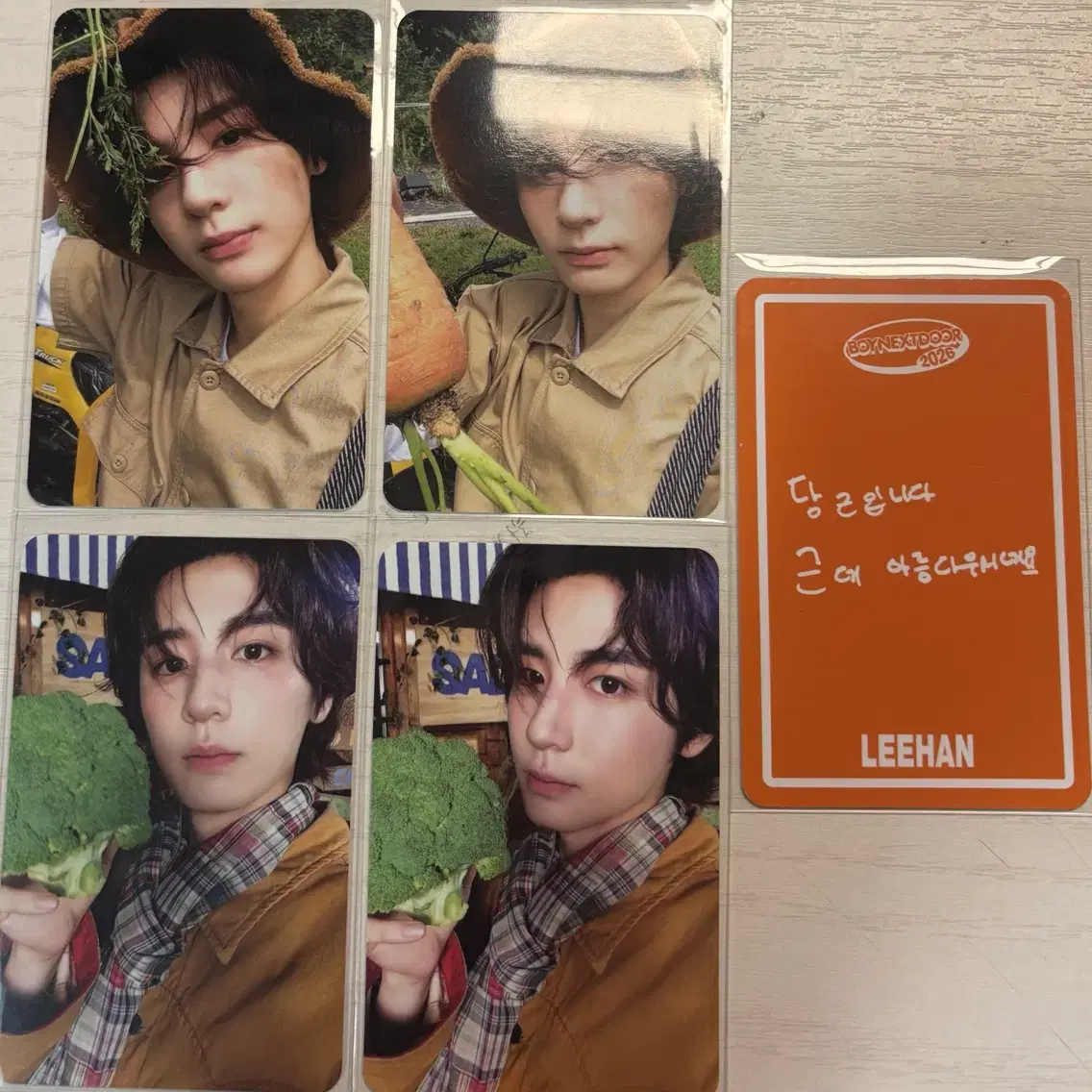 보이넥스트도어 보넥도 이한 시그 포카 포토카드 풀셋