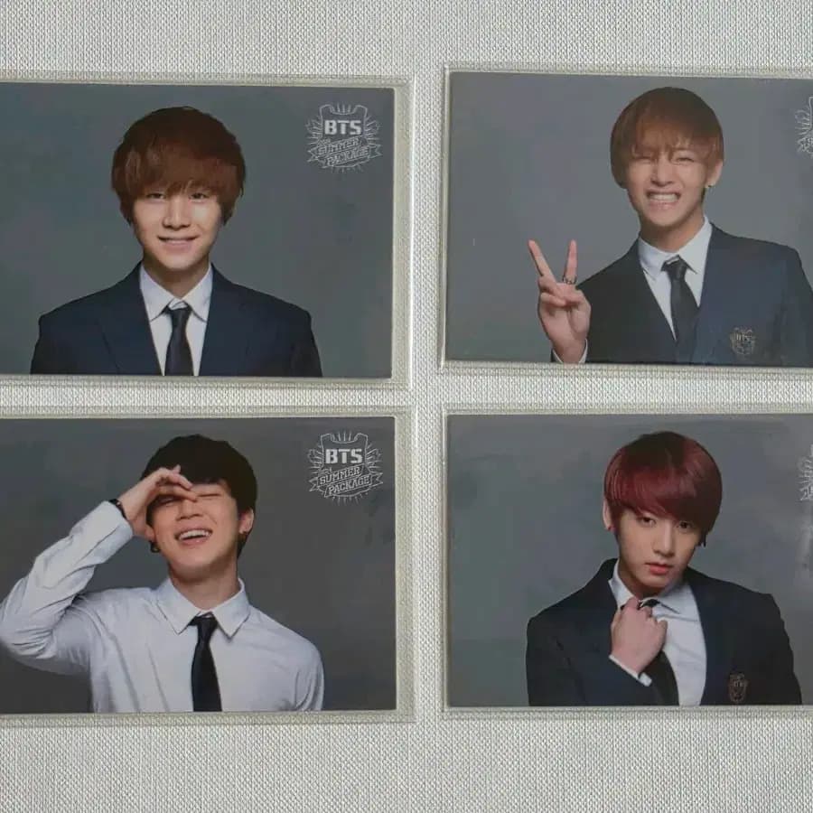방탄 2014 일본 썸패 (썸머패키지) 포카 윤기, 지민, 태형, 정국