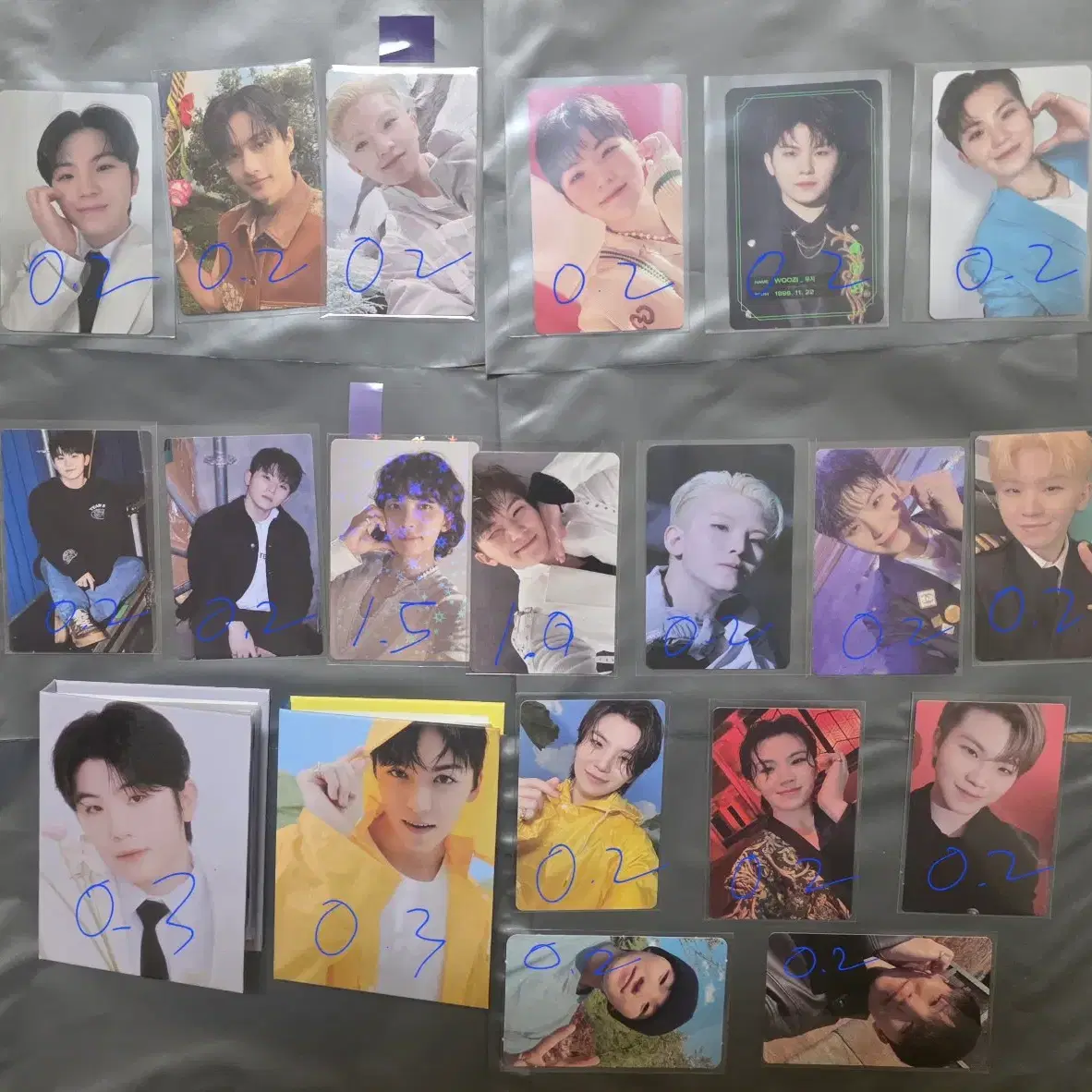 세븐틴 버논,정한,준,우지 포카 판매합니다. 2