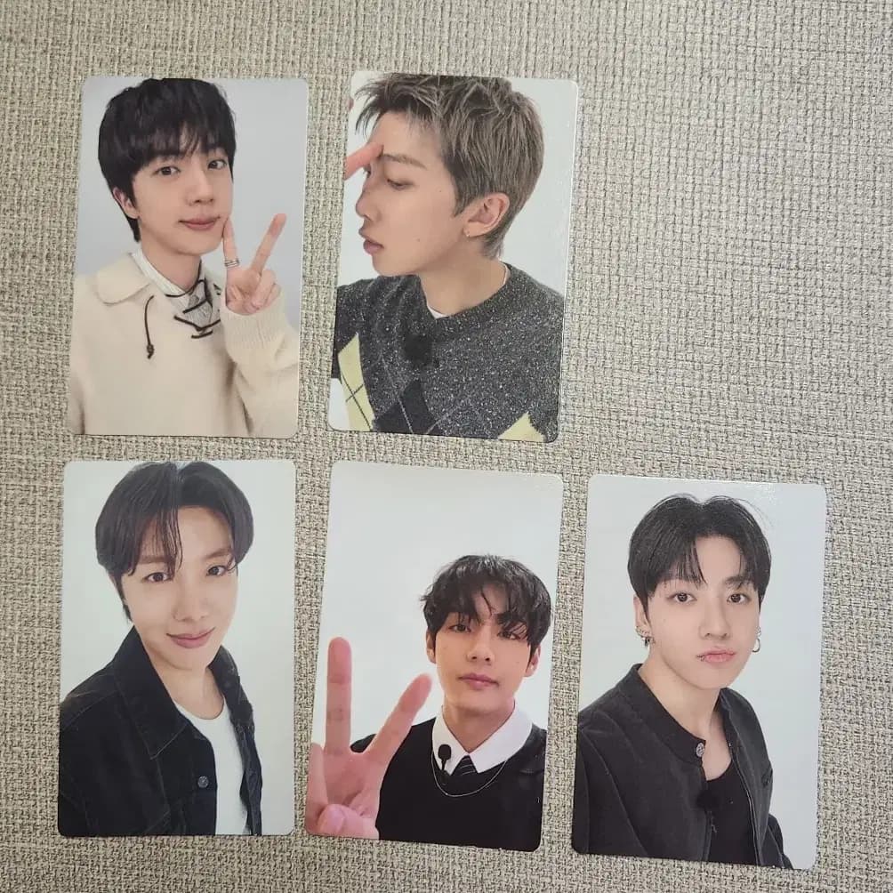 BTS 위버스 아리랑 얼리버드 특전 포카 진 rm 호석 태형 정국