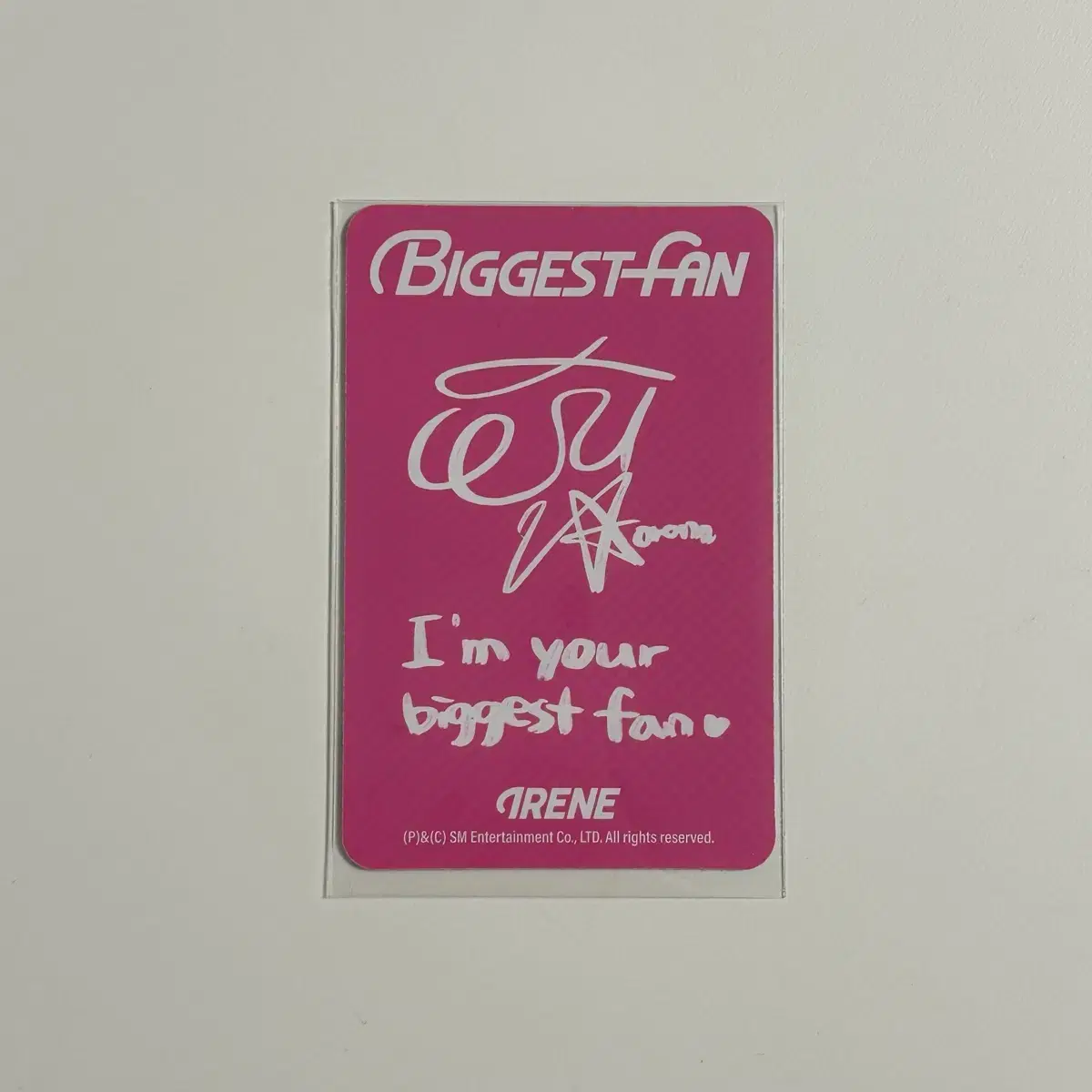 아이린 Biggest fan 포토북 포카 2