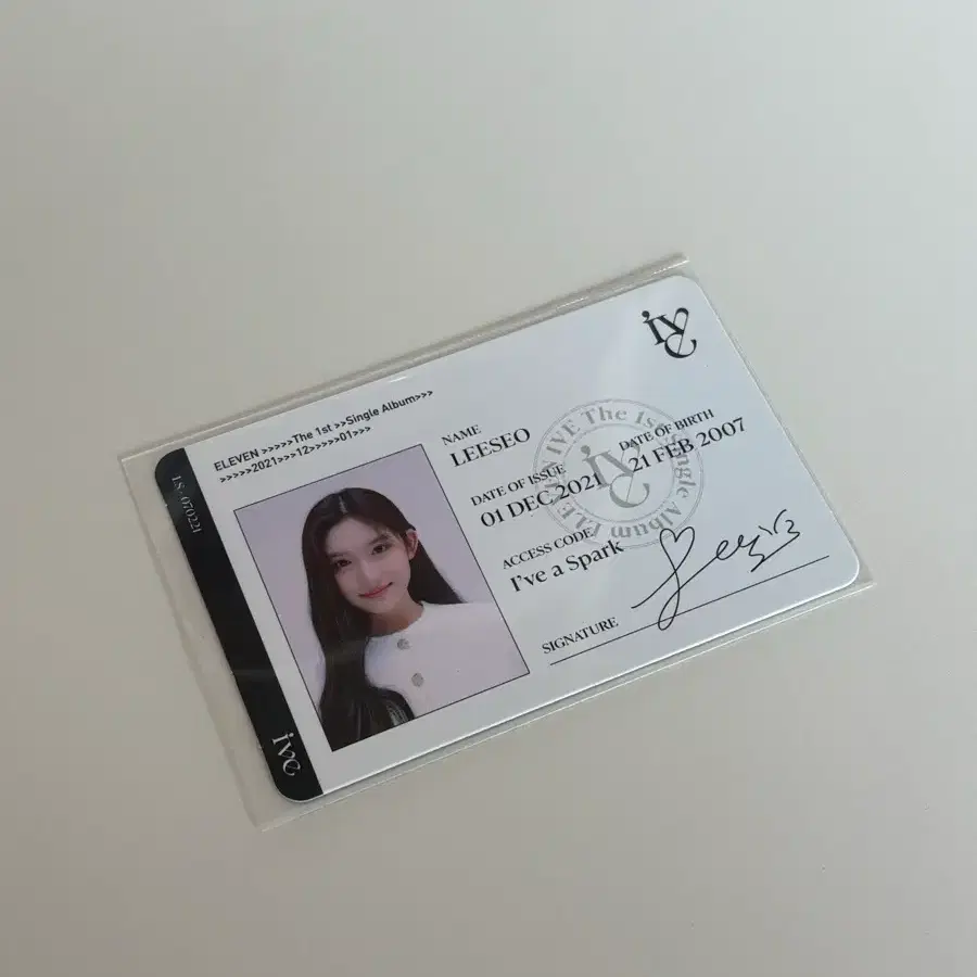 아이브 이서 일레븐 아이디카드 아카 포카 포토카드