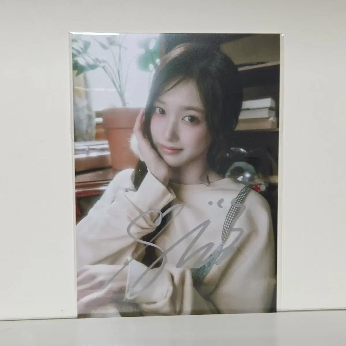 아이브 이서 친필 싸인 엽서 포스터 포카 싸포