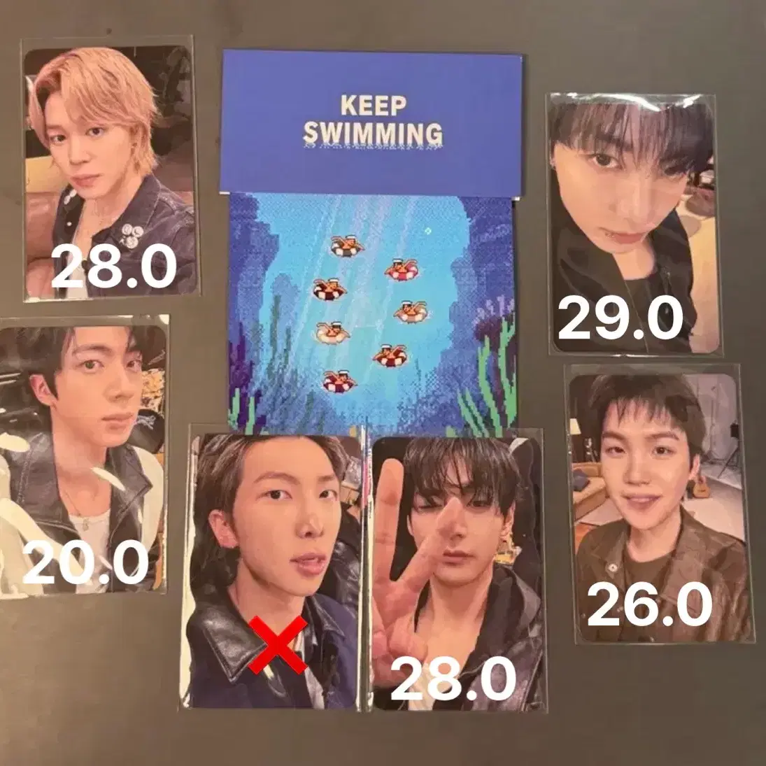 방탄 bts keep swimming 이벤트 포카