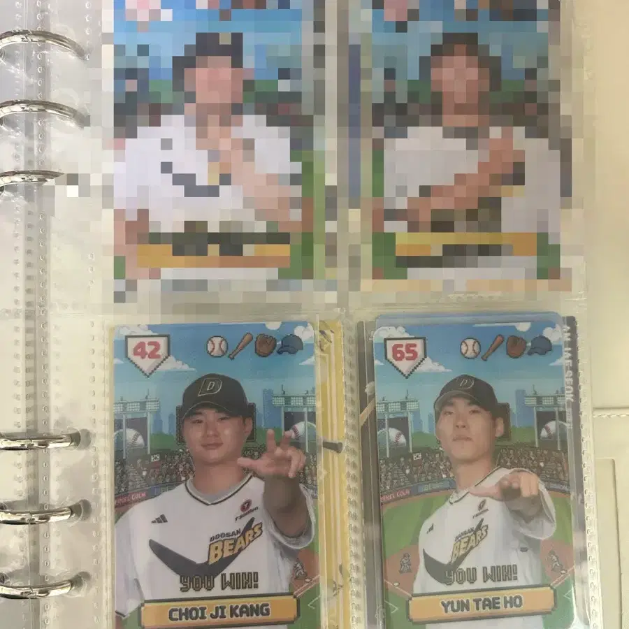 두산 포토카드 조수행으로 교환 구합니다 ! 2