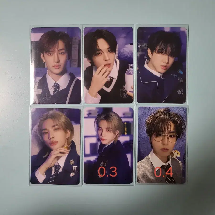 스키즈 매직스쿨 방찬 리노 창빈 현진 한 포카