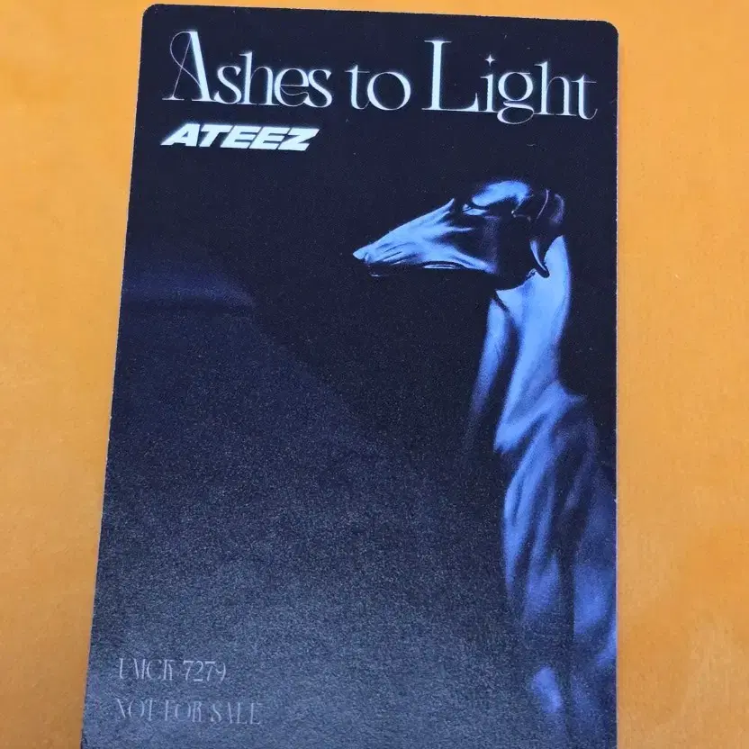 Ateez 여상 Ashes to Light 초판 한정 앨범 포카 2