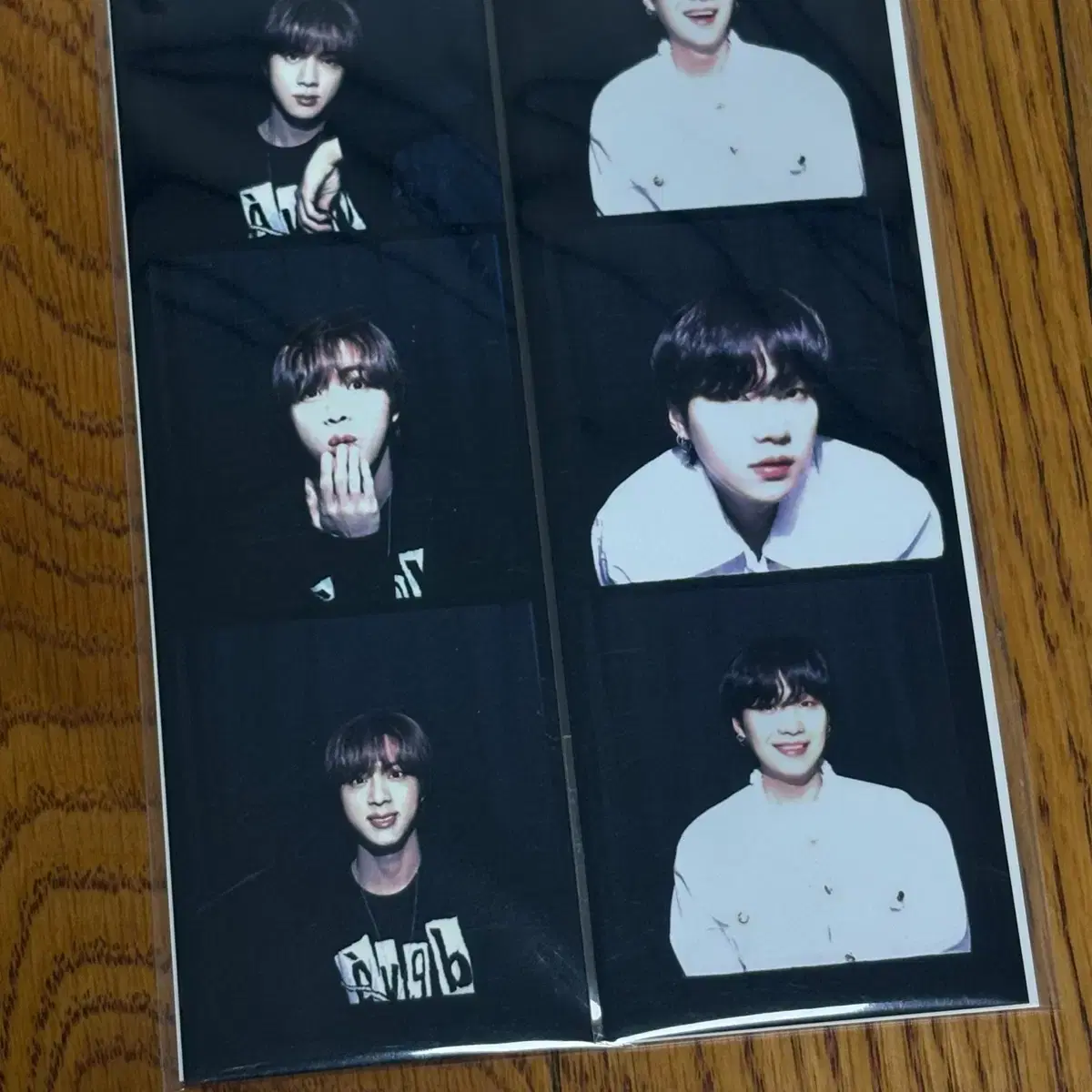 미개봉) bts 방탄 버터 위버스 특전 네컷 포카 석진 윤기 3