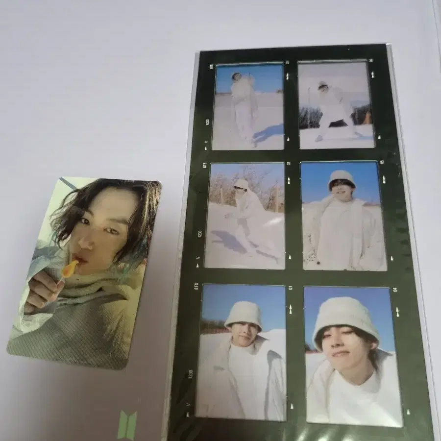 방탄 2021 윈터패키지 포카 정국 필름 태형 풀셋양도. bts