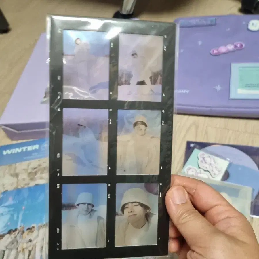 방탄 2021 윈터패키지 포카 정국 필름 태형 풀셋양도. bts 4
