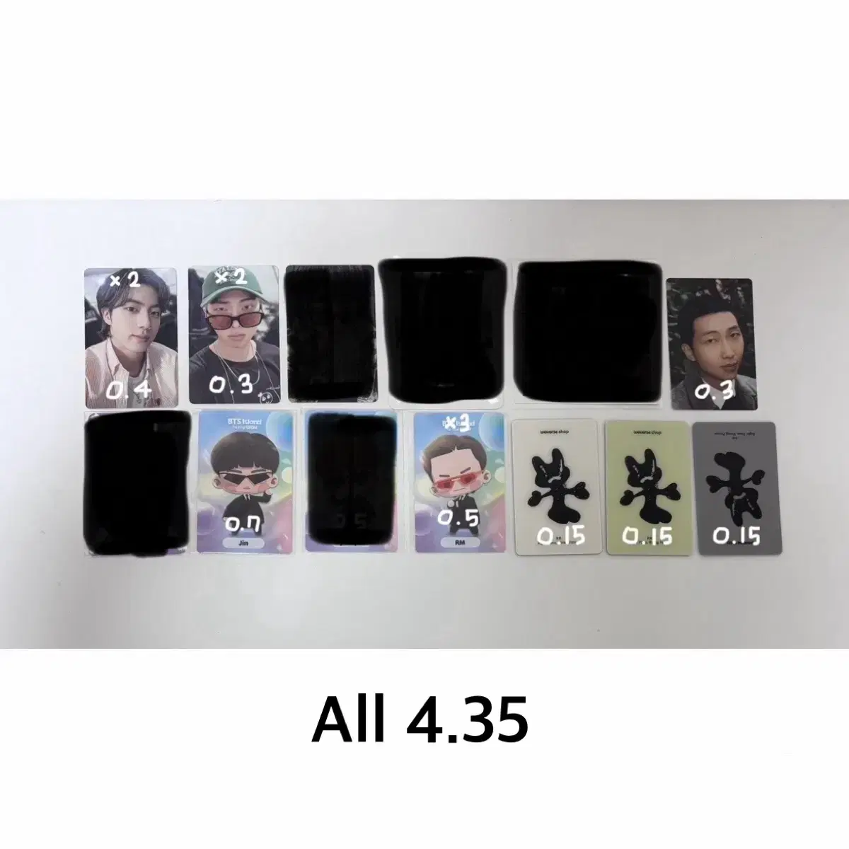 방탄 퍼투댄 인더섬 방탄밤 인디고특전 포카 bts pc poca sell