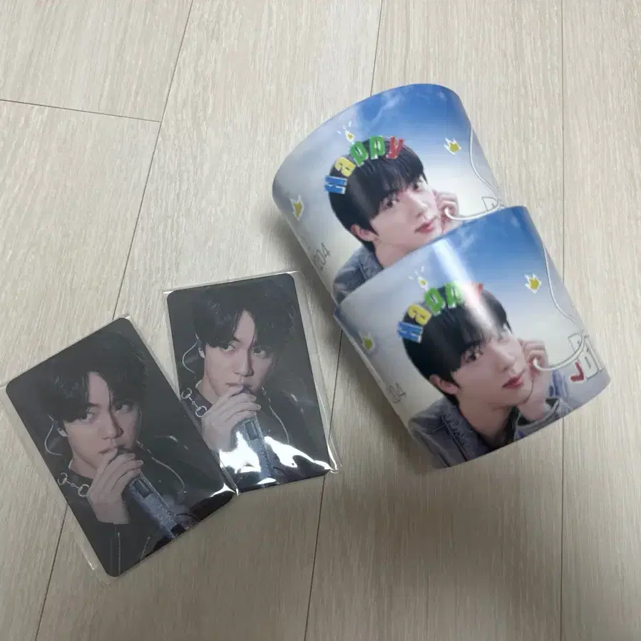 방탄소년단 BTS 진 컵홀더+포카