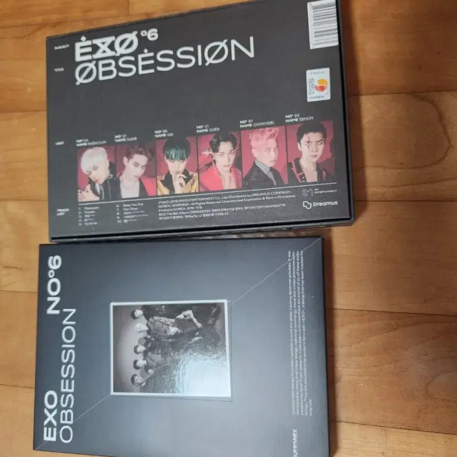 엑소 앨범(단체 유닛 백현) + 포카 10